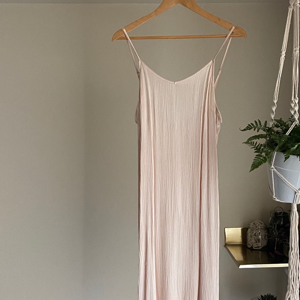 UO rouched midi slip dress